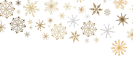 Winter Wonderland: Captivating 3D Illustration of Falling Snowflakes for Christmas