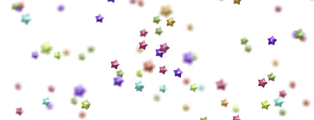 Stellar Symphony: Embark on a Visual Journey with 3D Colorful Stars Rain