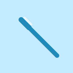 illustration of a tootbrush on blue background