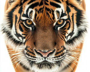 Obraz premium Tiger close-up, fierce tiger,