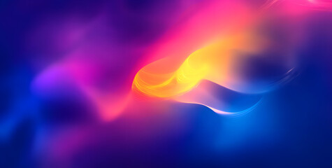 Abstract Gradient With Yellow, Magenta, and Blue