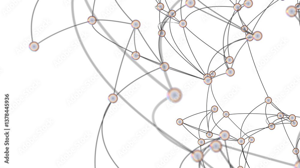 Poster Abstract Network Connection Concept