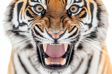 Obraz premium Tiger close-up, fierce tiger,