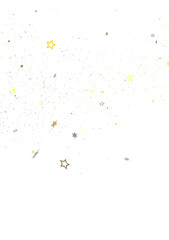 Golden Confetti Falling on Black Background