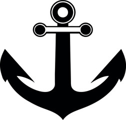 Anchor icon vector 