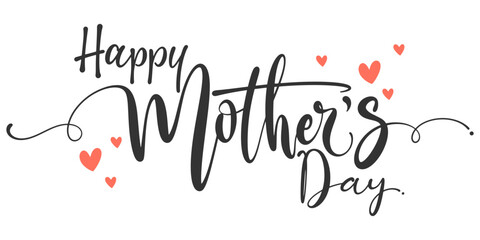 Happy Mothers Day typography poster Vector eps  © sense