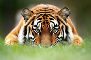Fototapeta premium Tiger close-up, fierce tiger,