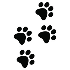 Cat Paw Prints Foot Trail