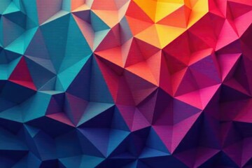 Intricate tessellation of geometric shapes in vibrant hues , kaleidoscope, symmetry