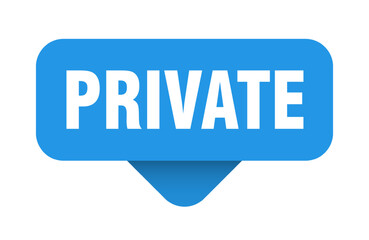 private sticker. private sign on transparent background