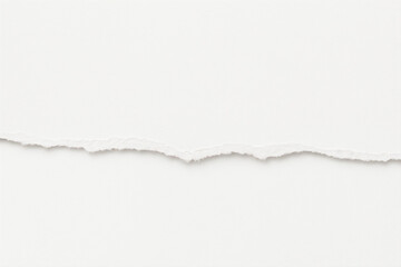 Fototapeta premium White Torn Paper Edge on White Background