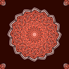 ornamental round lace pattern