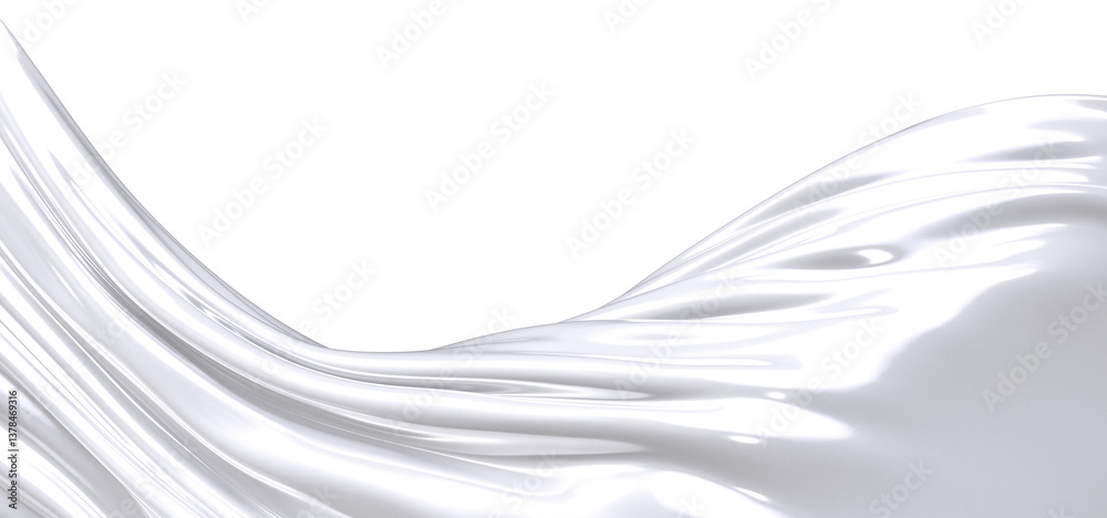Aufkleber A close-up of a gray fabric drape with smooth, flowing lines. The texture is soft and the light plays across the surface, creating subtle highlights and shadows.