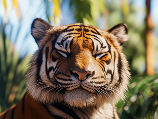 Fototapeta premium Tiger close-up, fierce tiger,