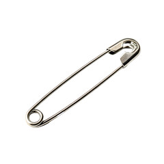 safety pin isolated on white background