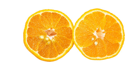 デコポン　不知火　カット断面　マクロ撮影