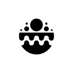 Abstract Bubbles and Wavy Element Logo Design