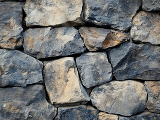Obraz premium Natural stone wall texture with blue and gray tones 
