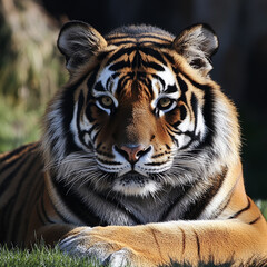 Fototapeta premium Tiger close-up, fierce tiger,