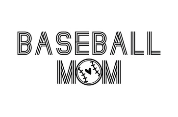Baseball Mom Svg, Baseball Svg, Baseball Mama Svg, mom retro vintage style Vector Illustration, mommy Typography T Shirt Quotes, Cut File Cricut, Mama Hand drawn lettering, eps