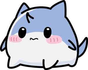 Cute Cartoon Shark