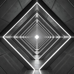 Fototapeta premium A futuristic, high-contrast background with layered neon elements and a sleek, digital aesthetic.