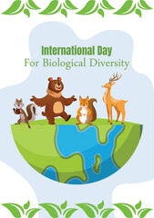 Naklejka premium International day for bio diversity