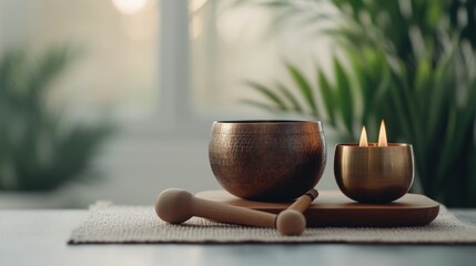 sound healing space, a tranquil bohemian space with natural light where you can experience meditative sound healing with mallets and gongs