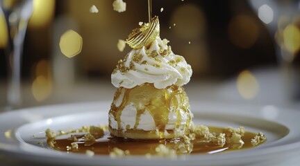 A luxurious dessert of wolf maamoul filled with sweet cream cheese