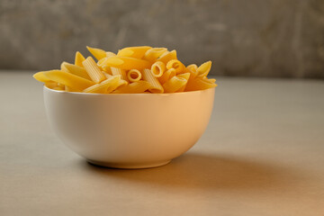Delightful pasta shapes ready for a creative culinary adventure in the kitchen