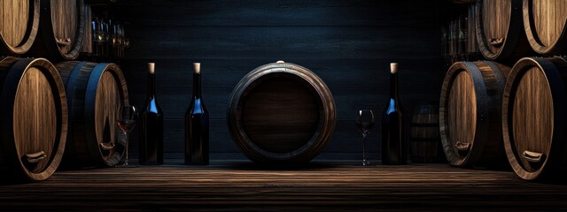 Aged Wine Cellar Scene