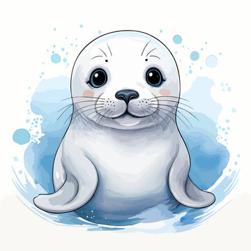 Foka foczka ilustracja