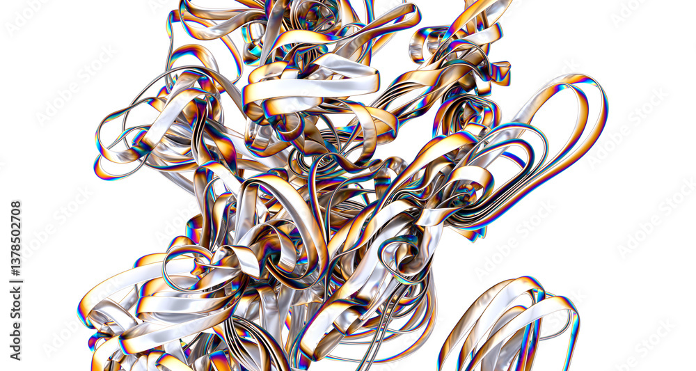 Poster abstract colorful liquid swirl a symphony of color in motion