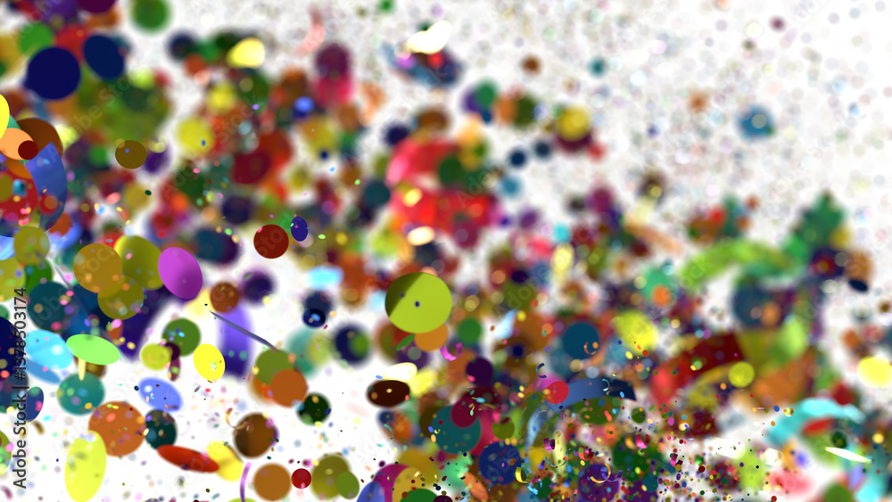 Poster Abstract Colorful Background with Bokeh Effect