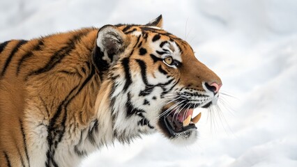 Obraz premium siberian tiger in the snow