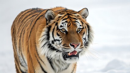 siberian tiger in the snow