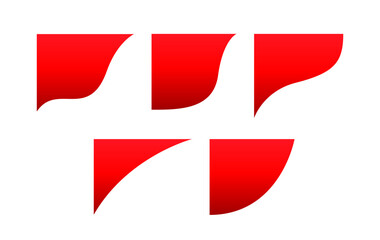 wave shape, curve red border for element graphic, curved shape for banner