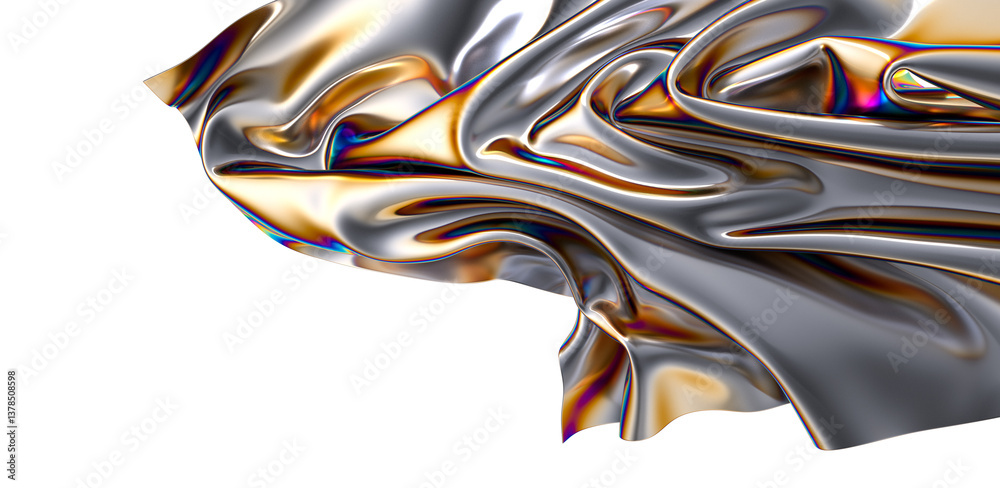 Poster abstract colorful liquid swirl a symphony of color in motion