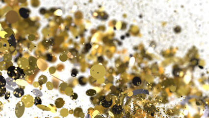 Golden Glitter Abstract Background