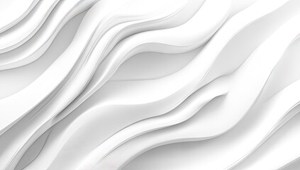 Obraz premium Abstract white wavy design (1)