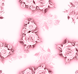 All over Flower Design Seamless Pattern With Some Texture Digital Print Textile
