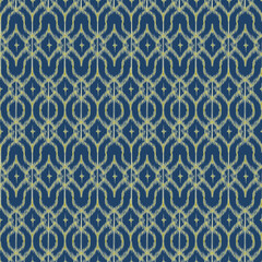 Seamless Ikat pattern, Abstract Ethnic art, blue, green, brown backgrounds, a rich texture and woven design, for fabric and textiles, carpet, cover, wallpaper, wrapping