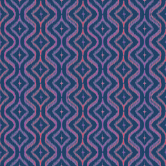Ethnic oriental ikat seamless pattern, geometric collage motifs, boho abstract natural textured background for carpet, wallpaper, fabric, textile, home decoration elements, upholstery, wrapping, 