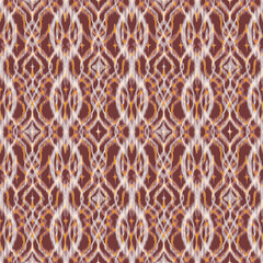 Ethnic oriental ikat seamless pattern, geometric collage motifs, boho abstract natural textured background for carpet, wallpaper, fabric, textile, home decoration elements, upholstery, wrapping, 