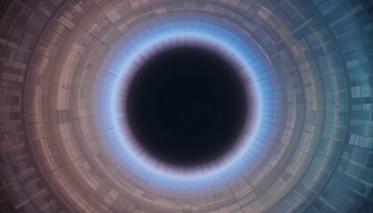 Exploring cosmic phenomena black hole visualization virtual space digital art abstract environment immersive perspective science concept