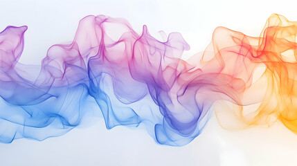 Obraz premium Abstract flowing smoke background with vibrant gradient colors perfect for graphic design