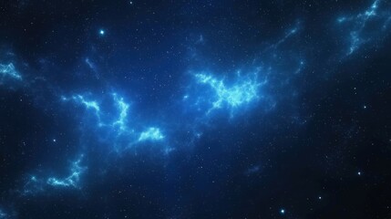 Exploring the Depths of the Universe: A Cosmic Night of Stars and Nebulas in Space