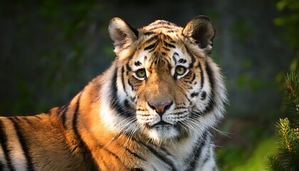 Obraz premium siberian tiger panthera tigris altaica