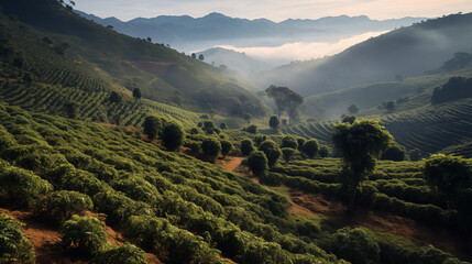 Coffee plantations.
