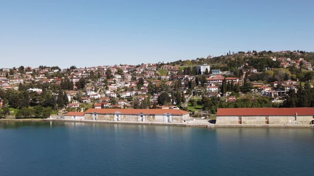 Beautiful aerial view of Portorozh Slovenia